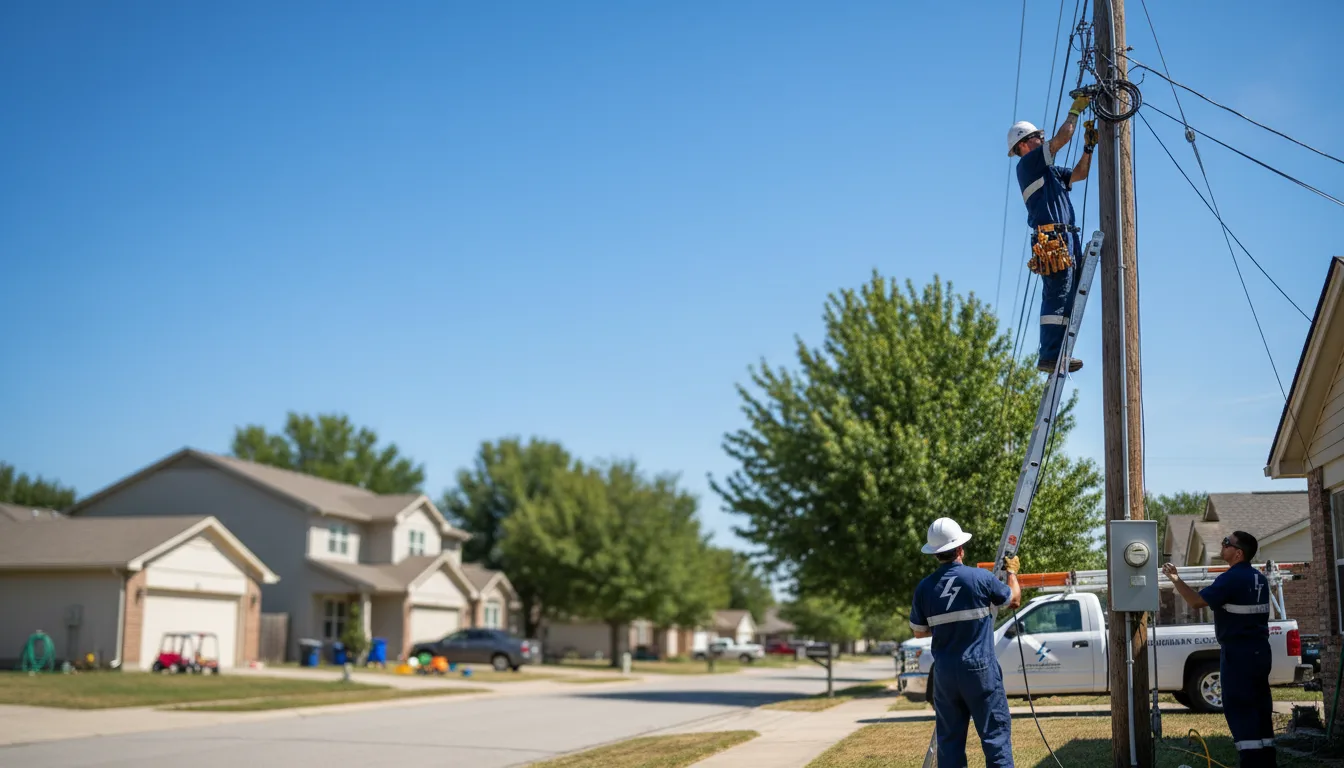 Residential electrician providing installation services in Bloomfield, NY